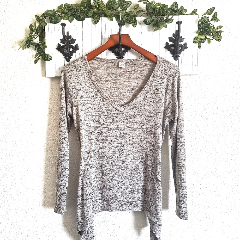 Anthropologie Paper Crane Shark Bite VNeck Small